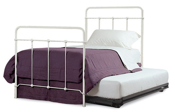 iron vintage trundle bed jamison mattress